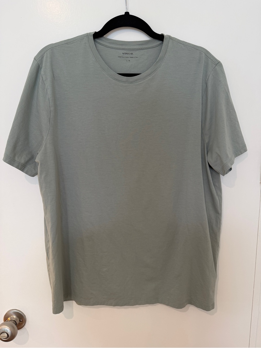 Vince Short Sleeve Crewneck T-Shirt in Sage Green